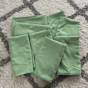 8 Tablecloths-Green Fabric